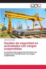 Gestión de seguridad en actividades con cargas suspendidas