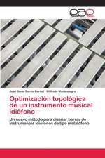 Optimización topológica de un instrumento musical idiófono