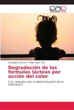 Degradación de las formulas lácteas por acción del calor