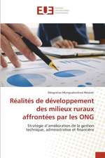 Réalités de développement des milieux ruraux affrontées par les ONG