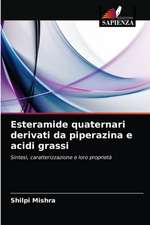 Esteramide quaternari derivati da piperazina e acidi grassi