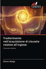 Trasferimento nell'acquisizione di clausole relative all'inglese