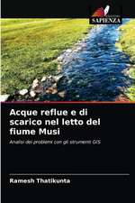 Acque reflue e di scarico nel letto del fiume Musi