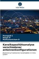 Kanalkapazitätsanalyse verschiedener antennenkonfigurationen