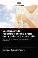 Le concept de restauration des droits de la théorie iusnaturelle