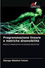 Programmazione lineare e metriche disensibilità