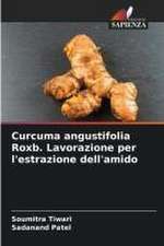 Curcuma angustifolia Roxb. Lavorazione per l'estrazione dell'amido