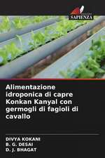 Alimentazione idroponica di capre Konkan Kanyal con germogli di fagioli di cavallo