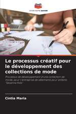 Le processus créatif pour le développement des collections de mode