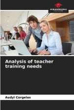 Analysis of teacher training needs