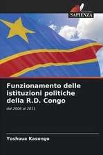 Funzionamento delle istituzioni politiche della R.D. Congo