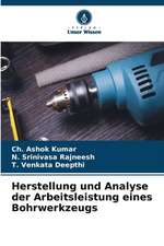 Herstellung und Analyse der Arbeitsleistung eines Bohrwerkzeugs