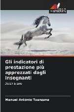 Gli indicatori di prestazione più apprezzati dagli insegnanti