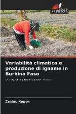 Variabilità climatica e produzione di igname in Burkina Faso