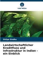 Landwirtschaftlicher Kreditfluss und Infrastruktur in Indien - ein Einblick