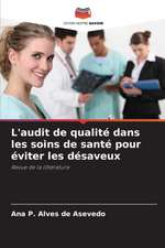 L'audit de qualité dans les soins de santé pour éviter les désaveux