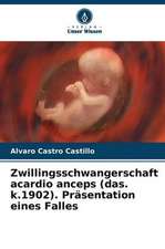 Zwillingsschwangerschaft acardio anceps (das. k.1902). Präsentation eines Falles