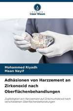 Adhäsionen von Harzzement an Zirkonoxid nach Oberflächenbehandlungen