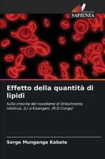 Effetto della quantità di lipidi