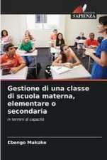 Gestione di una classe di scuola materna, elementare o secondaria