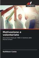 Motivazione e volontariato