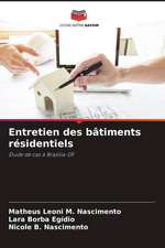 Entretien des bâtiments résidentiels