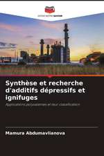 Synthèse et recherche d'additifs dépressifs et ignifuges