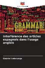 Interférence des articles espagnols dans l'usage anglais