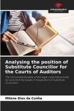 Analysing the position of Substitute Councillor for the Courts of Auditors