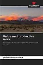 Value and productive work