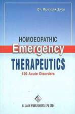 Homoeopathic Emergency Therapeutics