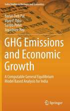 GHG Emissions and Economic Growth: A Computable General Equilibrium Model Based Analysis for India