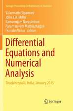 Differential Equations and Numerical Analysis: Tiruchirappalli, India, January 2015