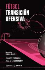 Fútbol. Transición ofensiva: Concepto y 50 tareas para su entrenamiento