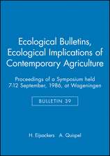 Ecological Implications of Contemporary Agriculture