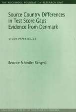 Source Country Differences in Test Score Gaps