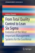 From Total Quality Control to Lean Six Sigma: Evolution of the Most Important Management Systems for the Excellence