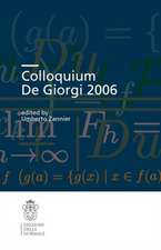 Colloquium De Giorgi 2006