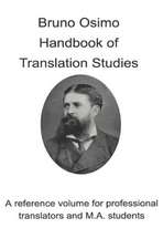 Handbook of Translation Studies