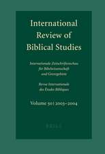 International Review of Biblical Studies, Volume 50 (2003-2004)