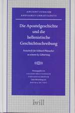 Die Apostelgeschichte und die hellenistische Geschichtsschreibung: Festschrift für Eckhard Plümacher zu seinem 65. Geburtstag