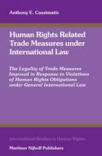 Human Rights Related Trade Measures under International Law: The Legality of Trade Measures Imposed in Response to Violations of Human Rights Obligations under General International Law