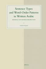 Sentence Types and Word-Order Patterns in Written Arabic: Medieval and Modern Perspectives