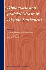 Diplomatic and Judicial Means of Dispute Settlement