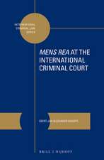 <i>Mens Rea</i> at the International Criminal Court