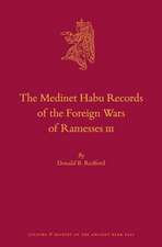 The Medinet Habu Records of the Foreign Wars of Ramesses III