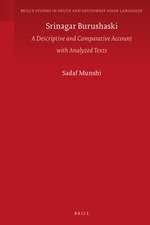 Srinagar Burushaski: A Descriptive and Comparative Account with Analyzed Texts