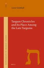 Targum Chronicles and Its Place Among the Late Targums