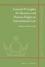 General Principles for Business and Human Rights in International Law