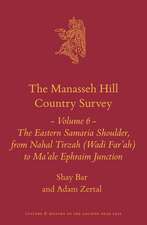 The Manasseh Hill Country Survey Volume 6: The Eastern Samaria Shoulder, from Nahal Tirzah (Wadi Far'ah) to Ma’ale Ephraim Junction